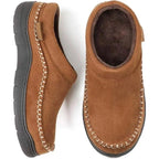 Pantuflas ortopédicas para hombre con soporte de arco acolchado, forro polar cálido, suela antideslizante y diseño 12