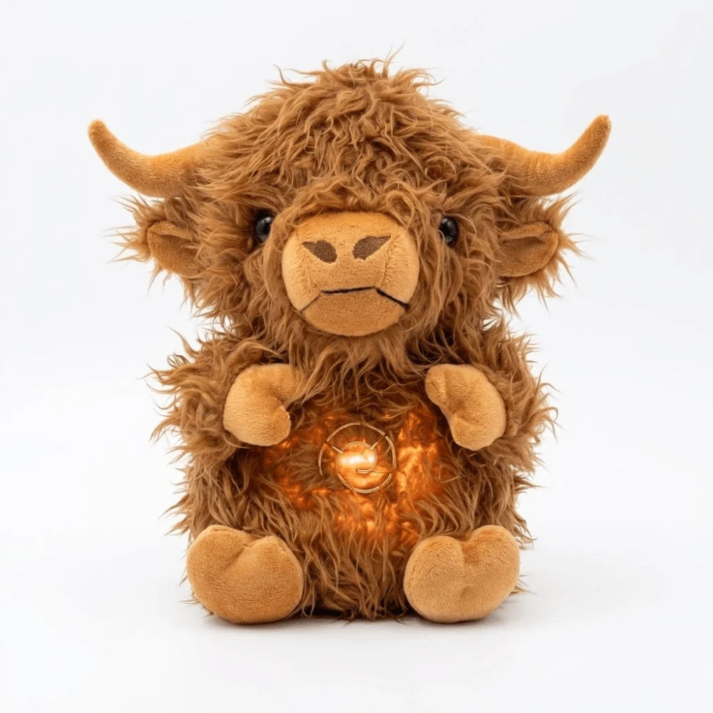Peluche Calmante con Luz Suave Rítmica de 30cm, juguete interactivo ideal para niños, diseñado para brindar confort y 5