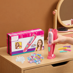Kit de Peinado Infantil con Gemas Reutilizables y Sello Decorativo