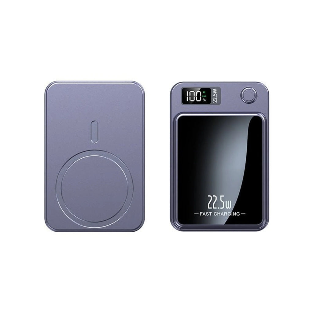 Power Bank ultradelgado de 20000 mAh en colores negro, blanco, morado y verde, con diseño compacto y carcasa resistente, 6