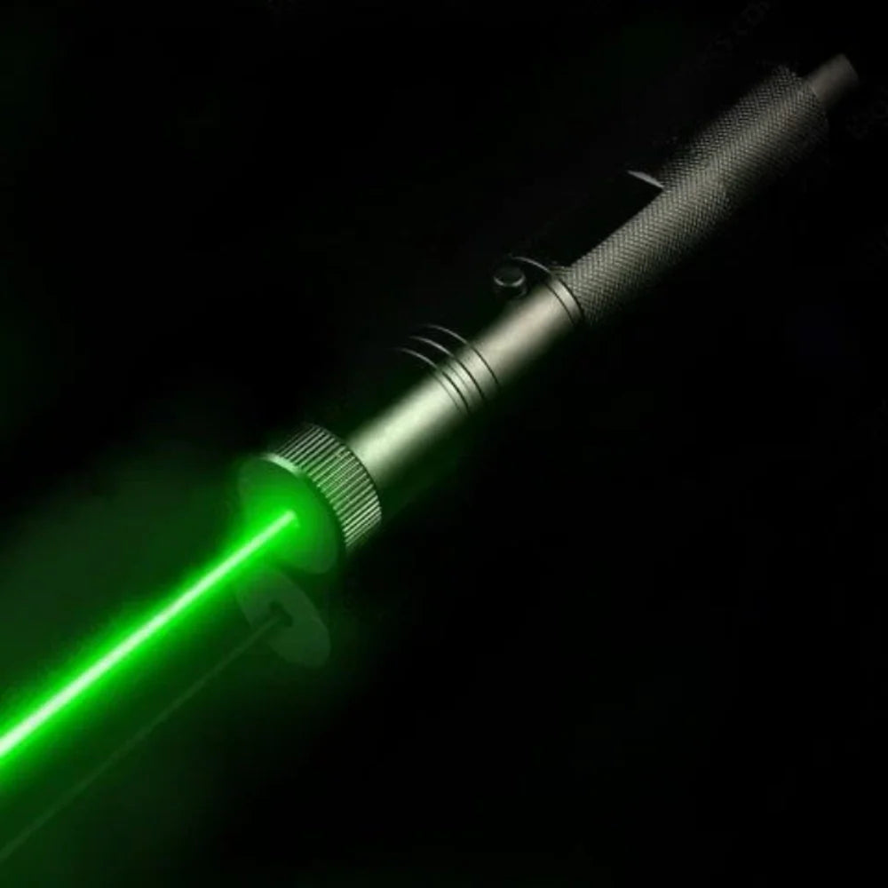 Puntero láser recargable con enfoque ajustable y haz de largo alcance, perfecto para presentaciones y observación de estrellas. 0