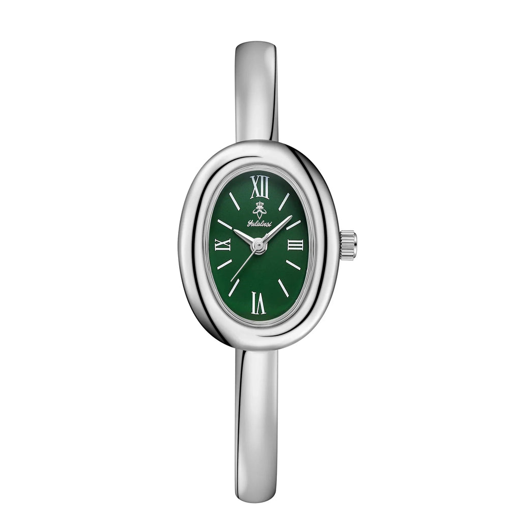Reloj de mujer minimalista con pulsera de acero inoxidable y acabado dorado, perfecto para uso diario y estilo elegante. 0