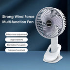 Ventilador de Escritorio Giratorio Multifuncional - Convertible