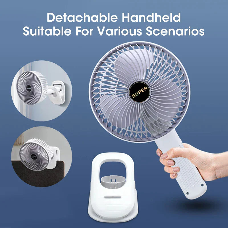 Ventilador de Escritorio Giratorio Multifuncional - Convertible