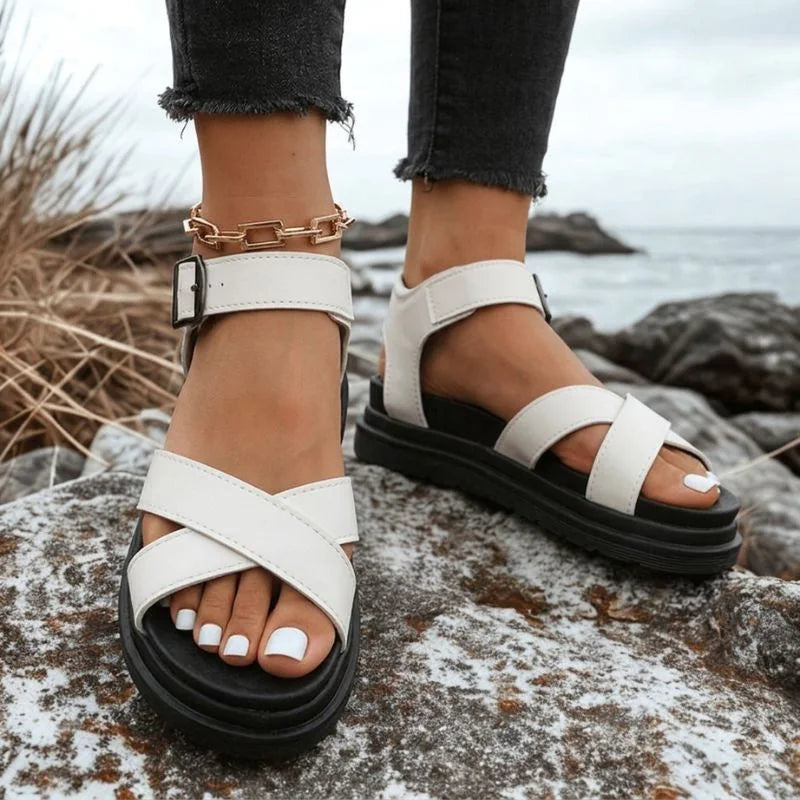 Sandalias ortopédicas para mujer con soporte para el arco, ajuste adaptable, transpirables y antideslizantes, ideales para comodidad y 0