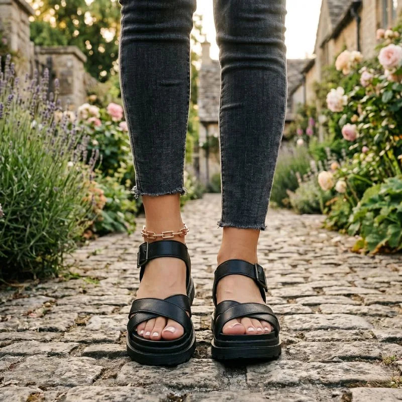 Sandalias ortopédicas para mujer con soporte para el arco, ajuste adaptable, transpirables y antideslizantes, ideales para comodidad y 7