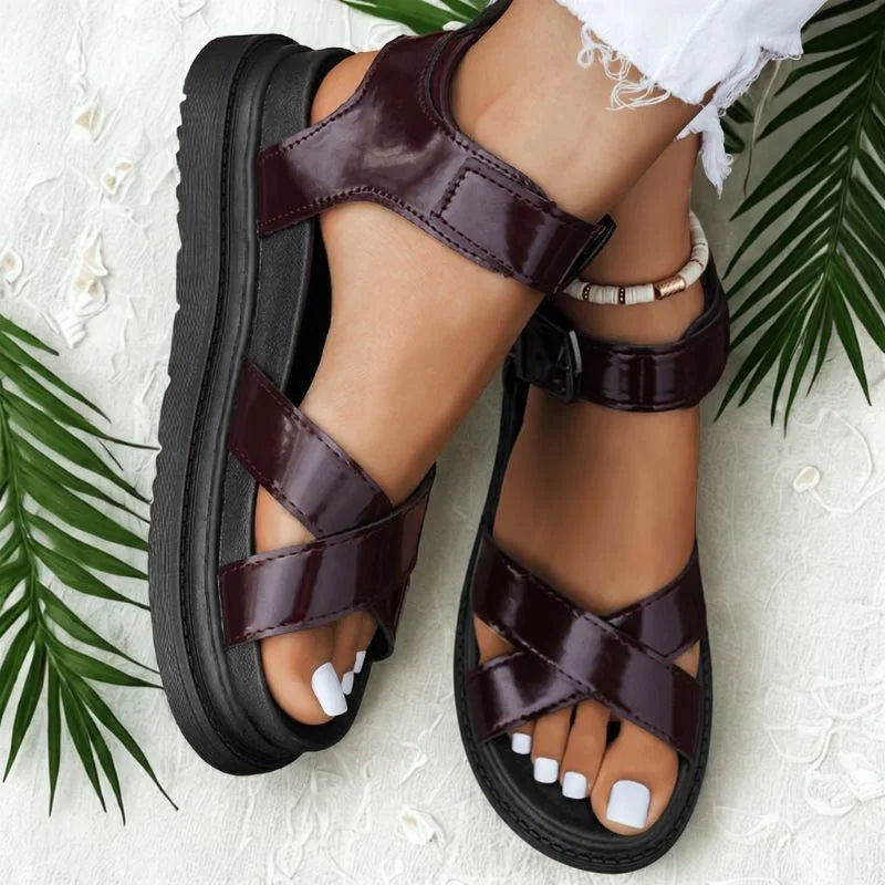 Sandalias ortopédicas para mujer con soporte para el arco, ajuste adaptable, transpirables y antideslizantes, ideales para comodidad y 9