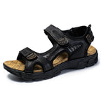 Sandalias ortopédicas para mujer con cierre de velcro, suela antideslizante y diseño ergonómico en cuero sintético, 0