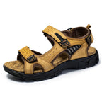 Sandalias ortopédicas para mujer con cierre de velcro, suela antideslizante y diseño ergonómico en cuero sintético, 3