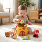 Set de Juguete Sensorial de Peluche con Tarro de Miel, interactivo y suave, ideal para el desarrollo temprano de niños pequeños 0