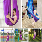 Silla hamaca infantil colgante estilo capullo, ideal para juego y relajación en interiores, medidas 100 cm x 280 cm. 5