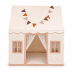 Tienda de juegos infantil plegable de algodón con diseño neutro, ideal para interiores, perfecta para crear un espacio de juego acogedor y divertido para 1