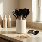 Juego de utensilios de silicona Purewood - Utensilios de cocina