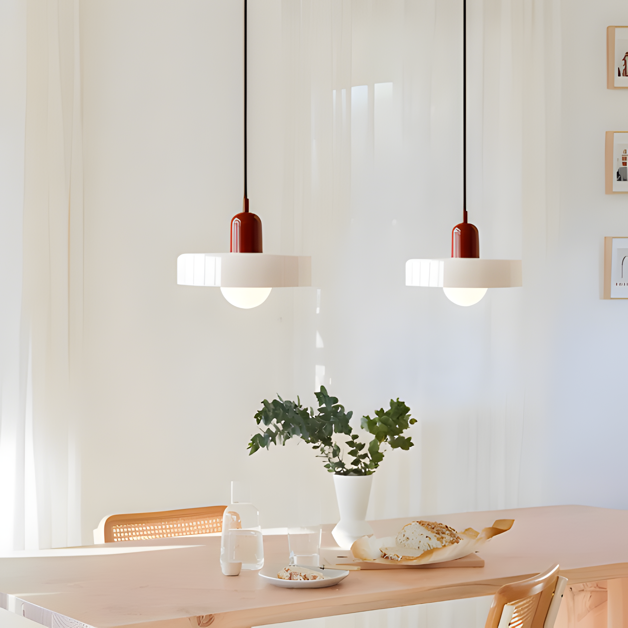 Lámpara colgante Aurora Disc - Elegancia atemporal
