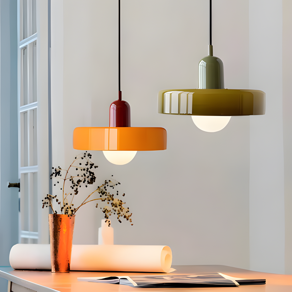 Lámpara colgante Aurora Disc - Elegancia atemporal