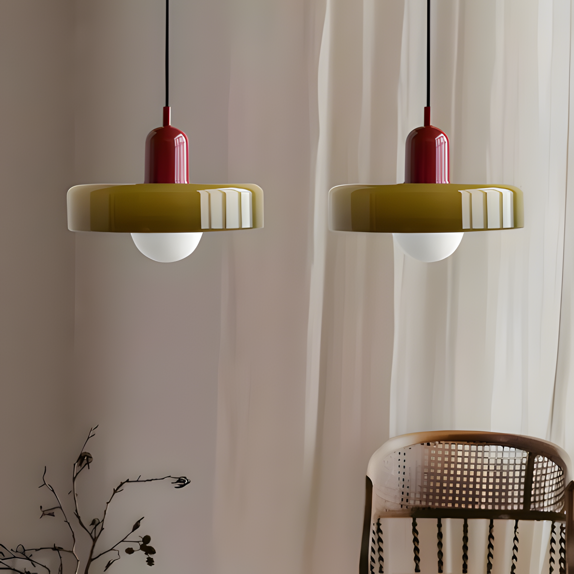 Lámpara colgante Aurora Disc - Elegancia atemporal