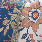 El Cojin Decorativo De Tapiz Floral - Manta de algodón