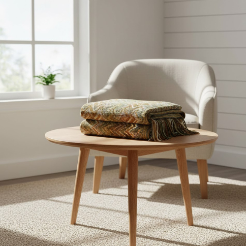 Manta Decorativa Con Patron Chevron - Manta para arropar