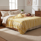 Manta Decorativa Sunleaf Stripe - Manta para arropar