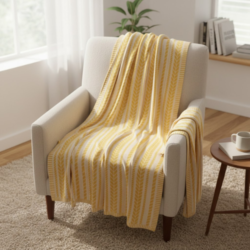 Manta Decorativa Sunleaf Stripe - Manta para arropar