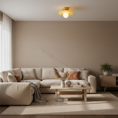 De Techo Empotrable De Laton Halo - Lámpara de techo