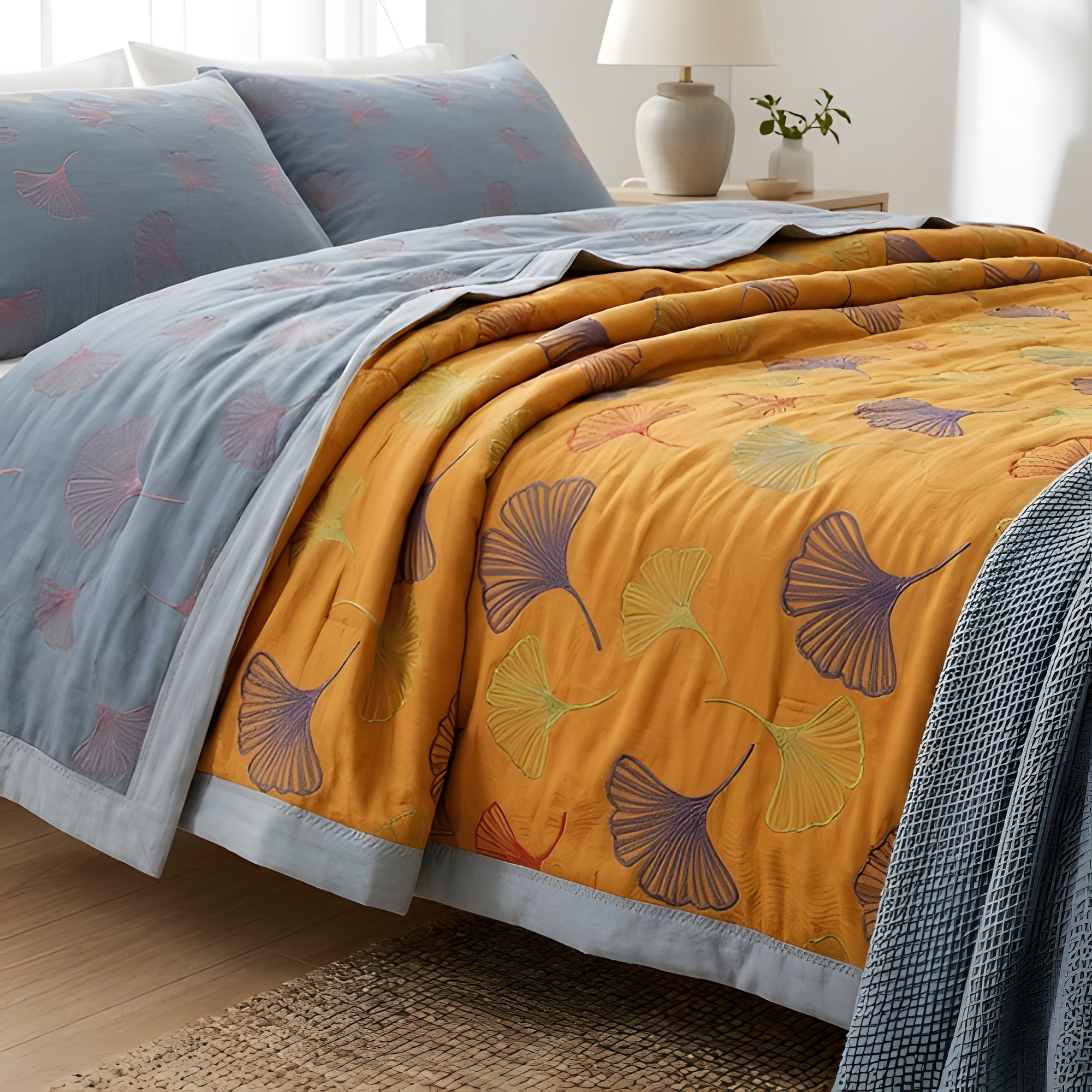 Colcha floral Jacquard - Edredón