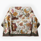 Manta Decorativa Floral Boho - Manta de algodón
