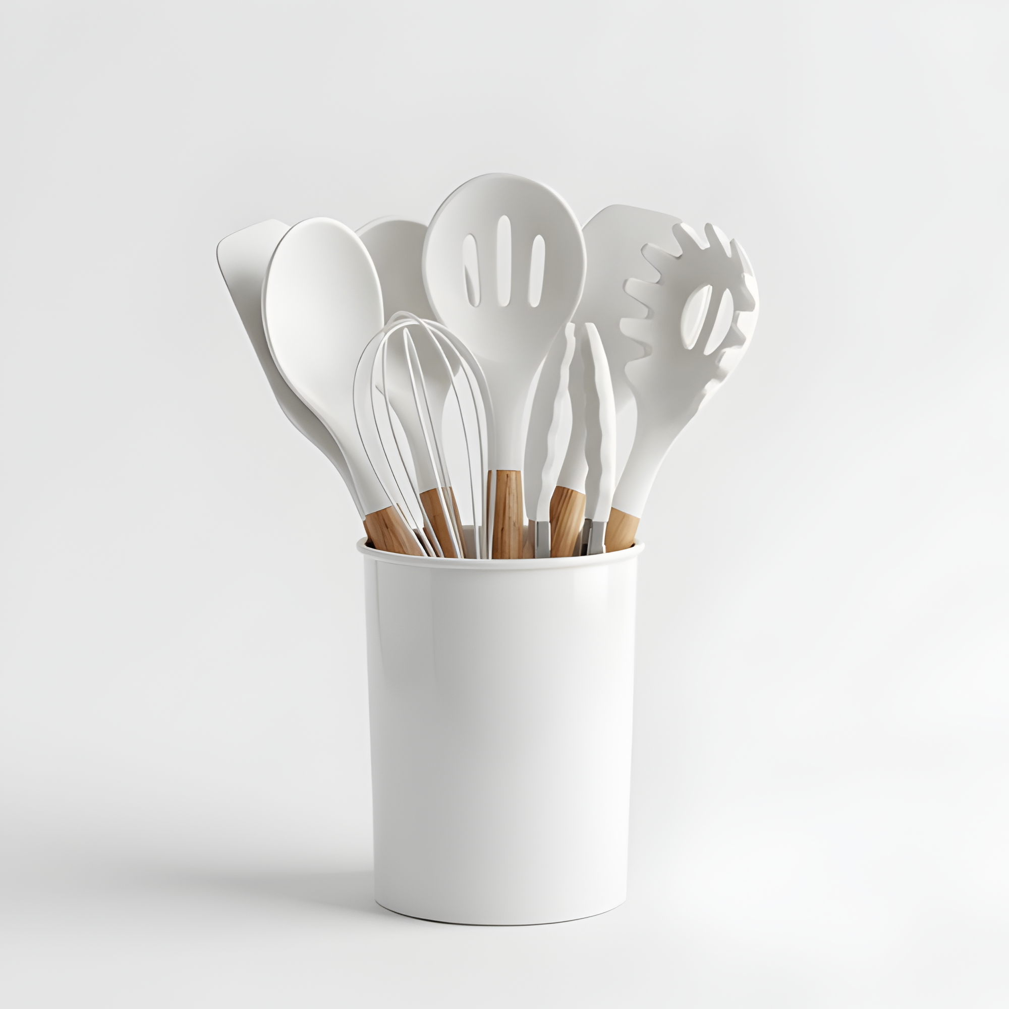 Juego de utensilios de silicona Purewood - Utensilios de cocina