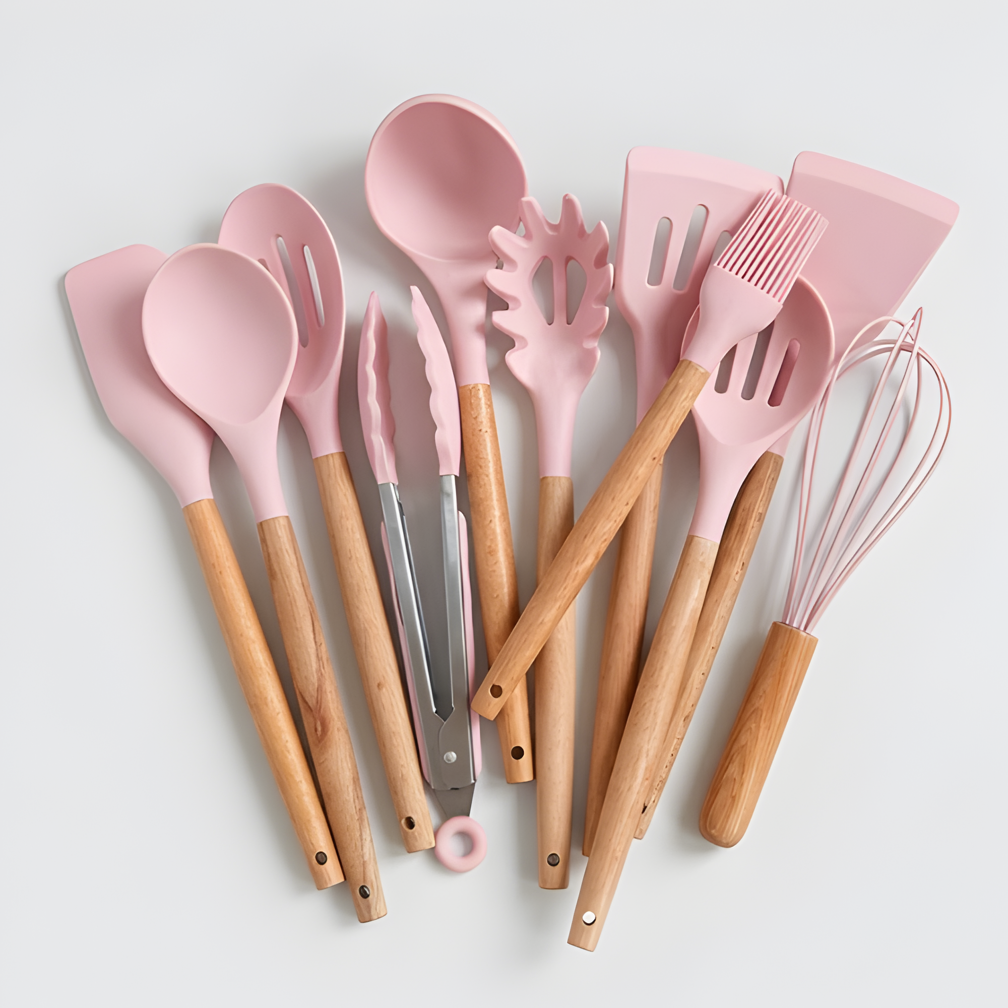 Juego de utensilios de silicona Purewood - Utensilios de cocina