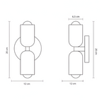 Aplique de pared Solara Dual Tone - Escandinavo colorido
