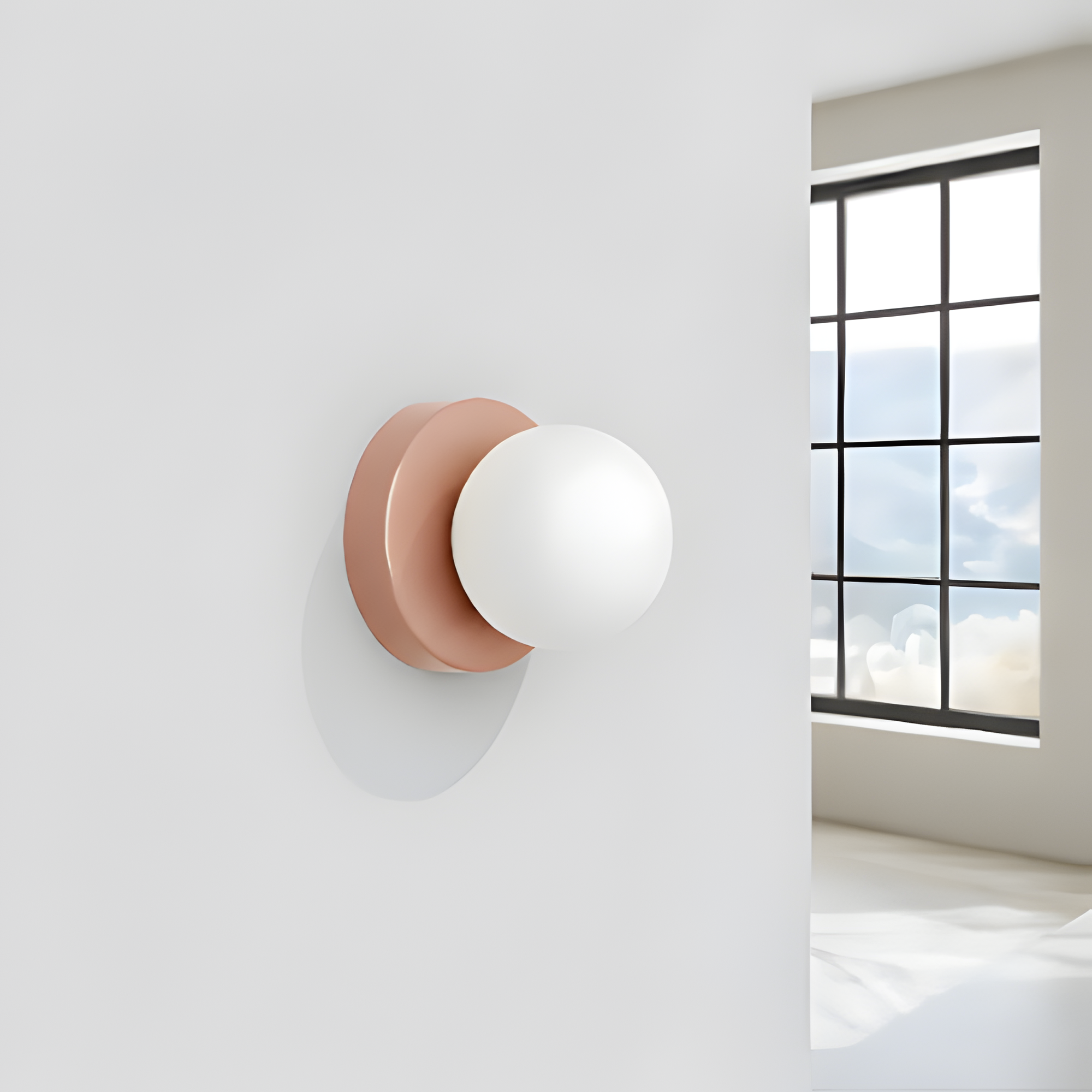 Aplique Nordico Globo - Luz LED