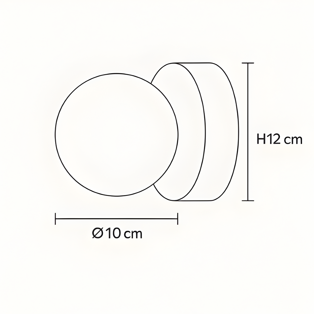 Aplique Nordico Globo - Luz LED