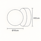 Aplique Nordico Globo - Luz LED