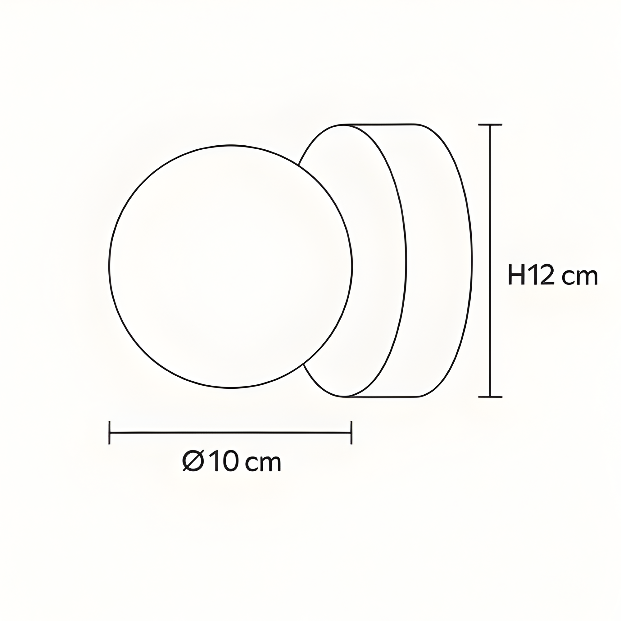 Aplique Nordico Globo - Luz LED