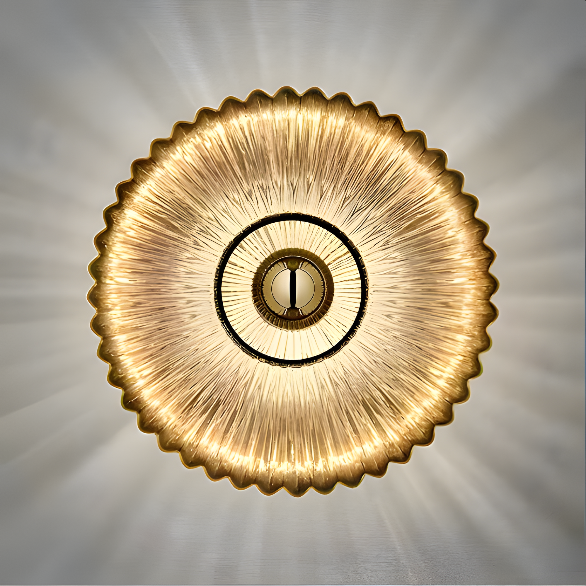 Aplique de pared con disco acanalado - Moderno LED