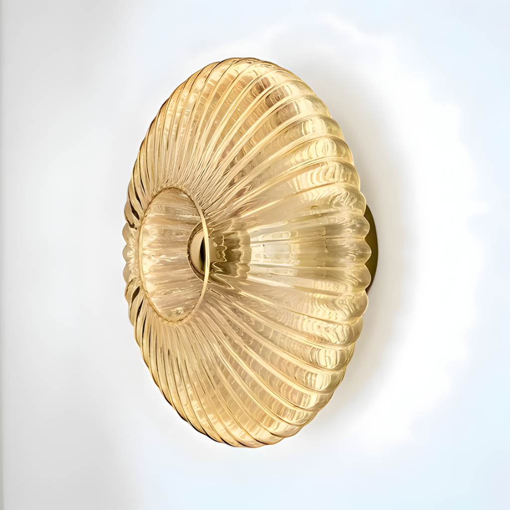 Aplique de pared con disco acanalado - Moderno LED