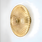 Aplique de pared con disco acanalado - Moderno LED