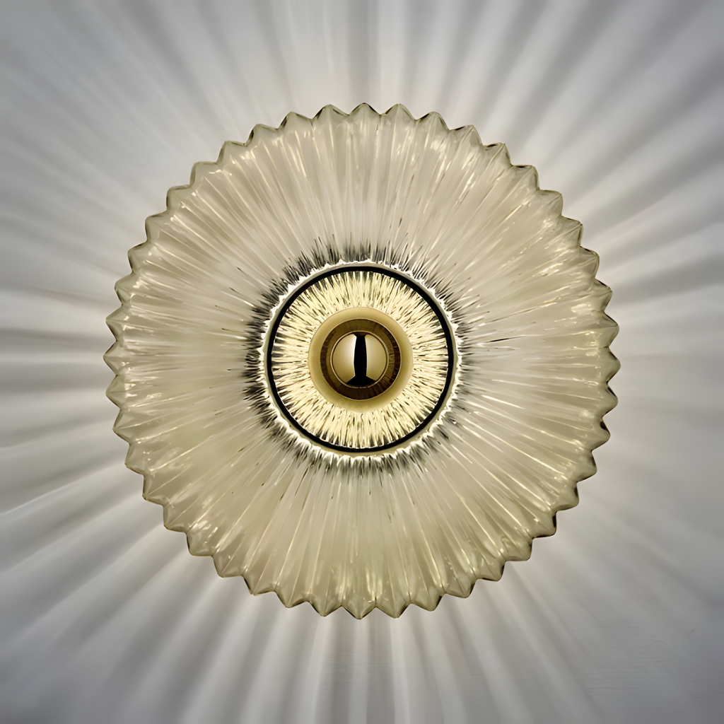 Aplique de pared con disco acanalado - Moderno LED