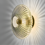 Aplique de pared con disco acanalado - Moderno LED