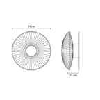 Aplique de pared con disco acanalado - Moderno LED