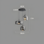 Conjunto De Lámparas Colgantes De Vidrio Amber - Elegancia estilo