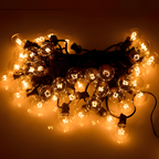 Guirnalda de luces con bombillas ámbar - LED para exteriores