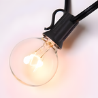 Guirnalda de luces con bombillas ámbar - LED para exteriores