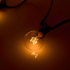 Guirnalda de luces con bombillas ámbar - LED para exteriores