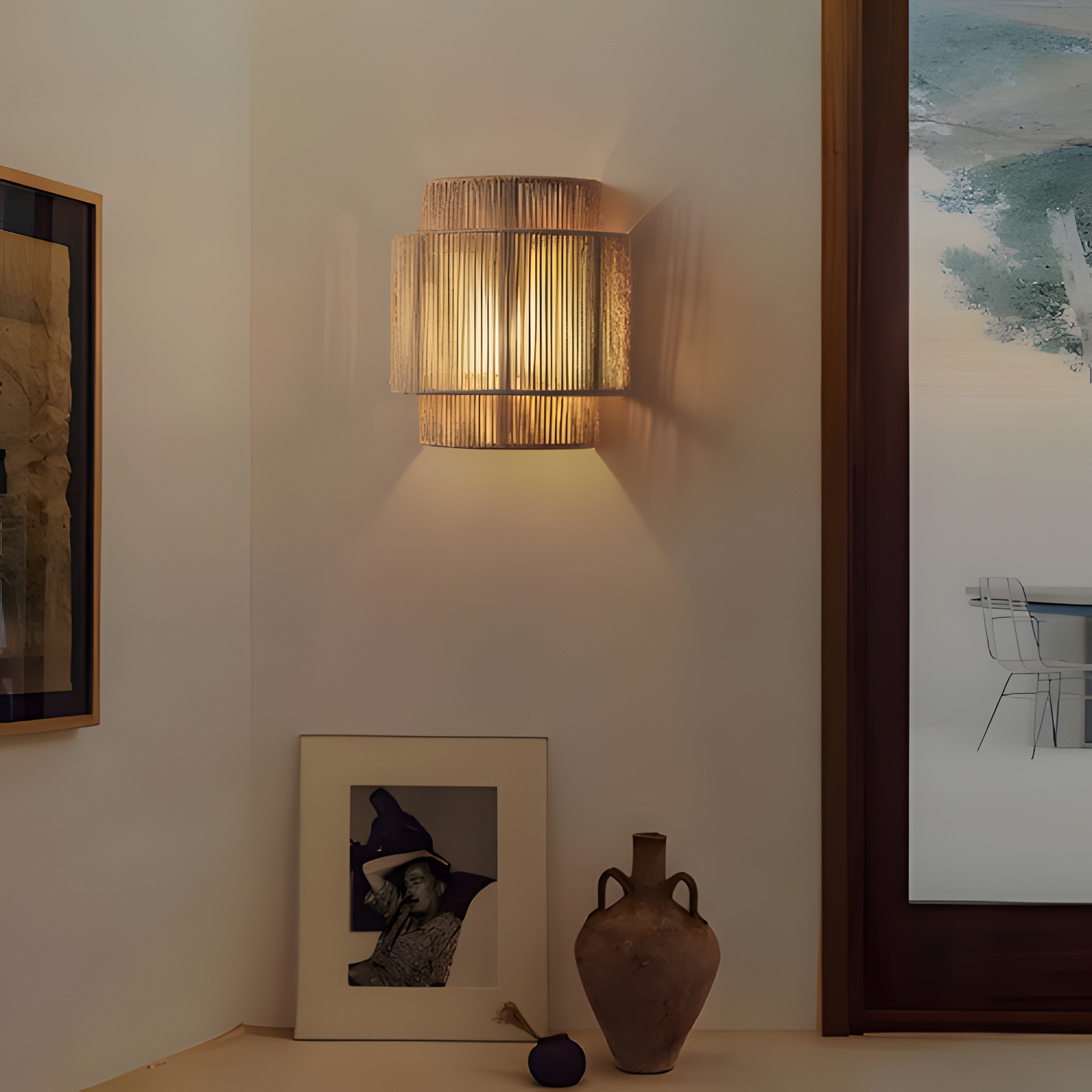 Aplique De Pared Acanalado En Capas - Hecho a mano