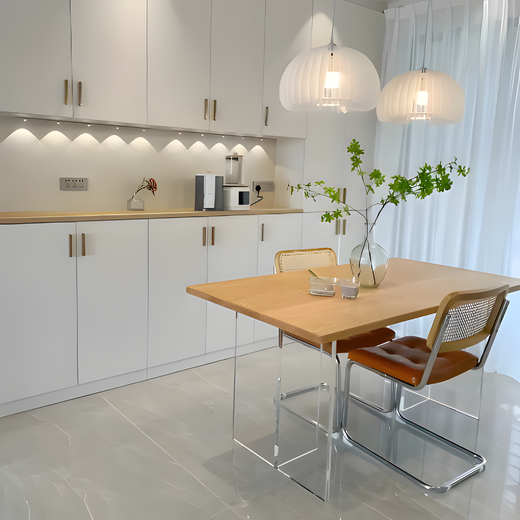Barra De Luz Lineal Para Bajo Estante - Diseño moderno