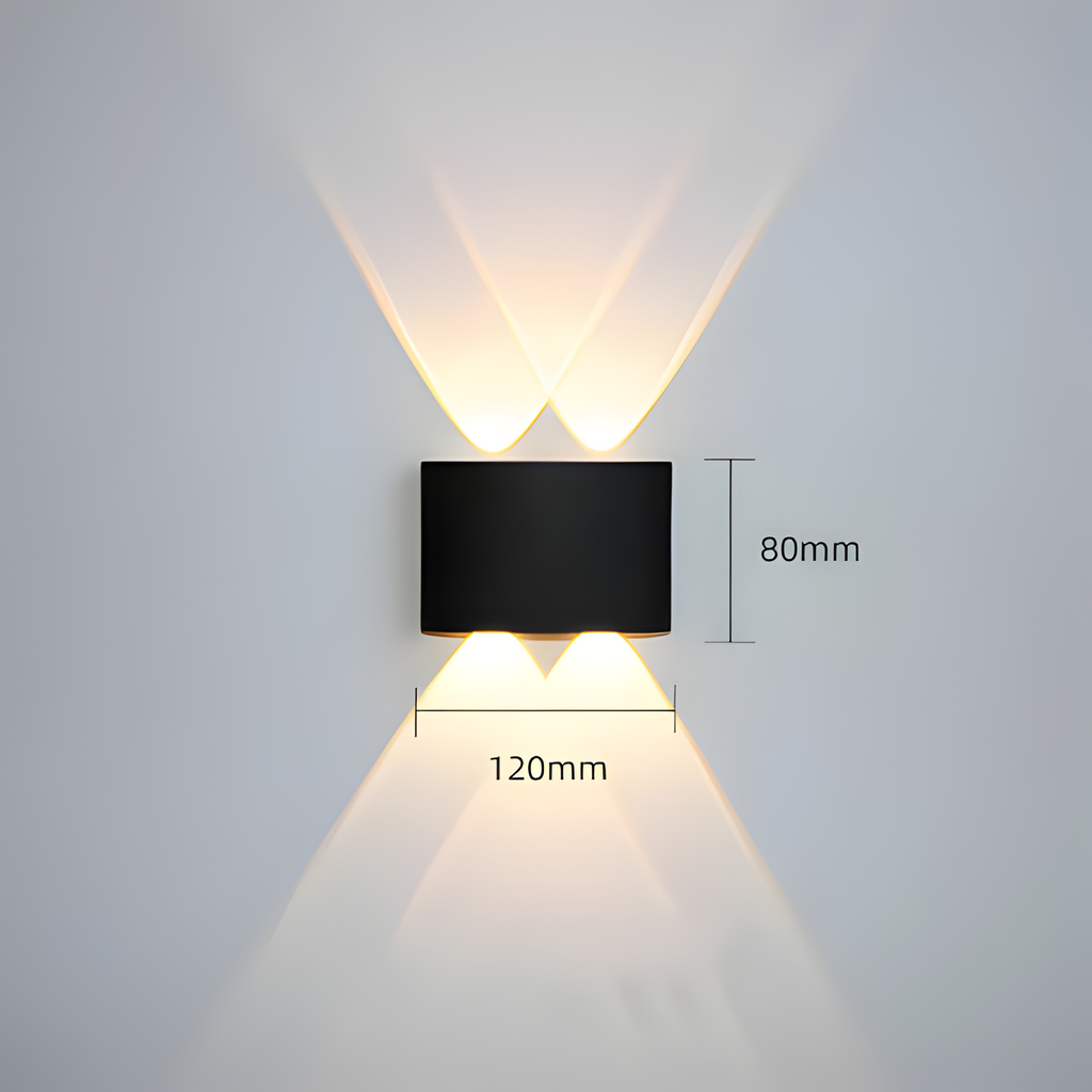 Lámpara De Pared De Doble Haz De Luz - LED resistente al agua
