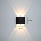 Lámpara De Pared De Doble Haz De Luz - LED resistente al agua