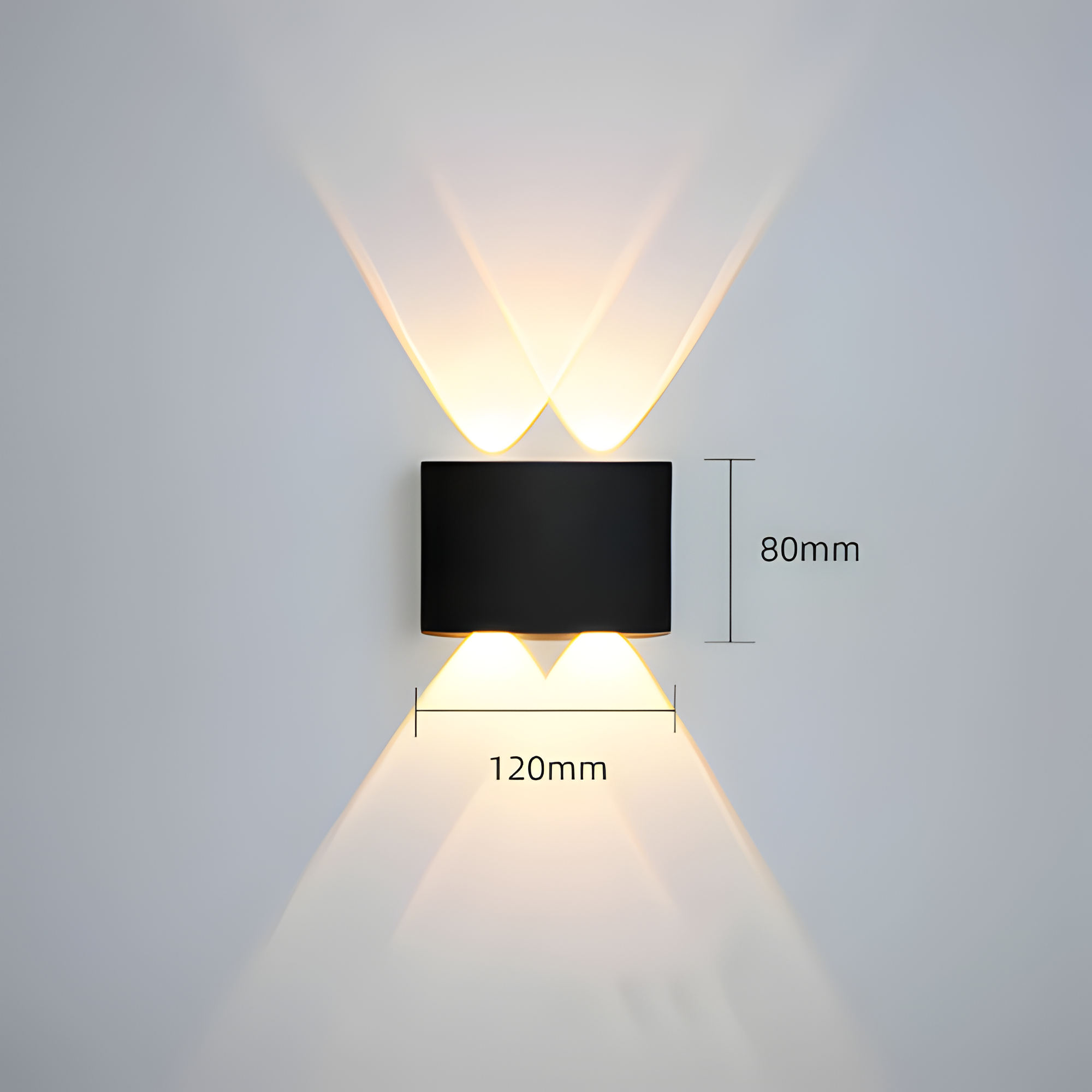 Lámpara De Pared De Doble Haz De Luz - LED resistente al agua