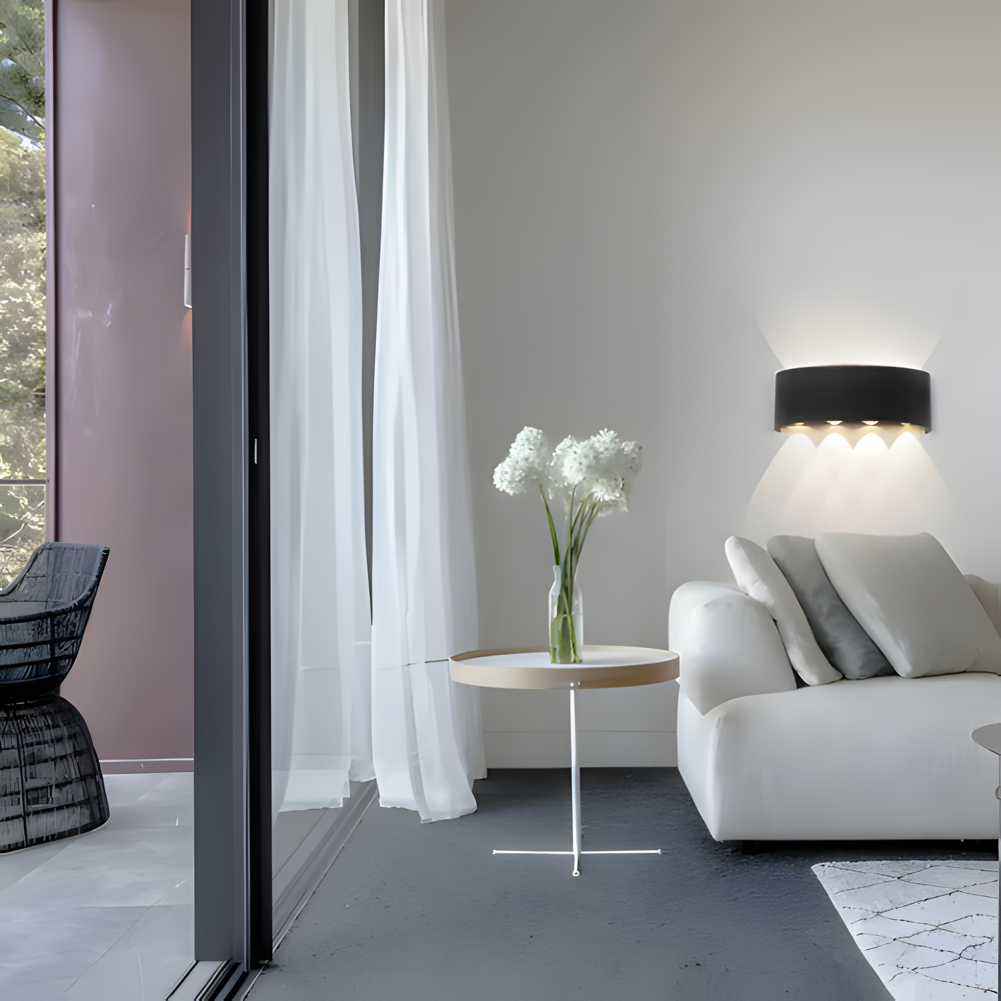Lámpara De Pared De Doble Haz De Luz - LED resistente al agua